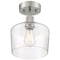 Access Lighting Port Nine Chardonnay, Chardonnay LED SemiFlush, Brushed Steel Finish, Seeded Glass 63147LEDDLP-BS/SDG - alternate 6